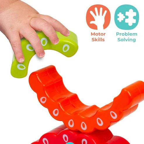 Play Tots Rainbow Peacock Stacker - Image 4