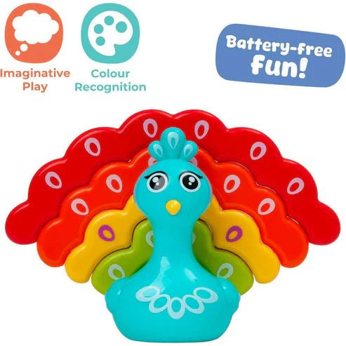 Play Tots Rainbow Peacock Stacker - Image 5