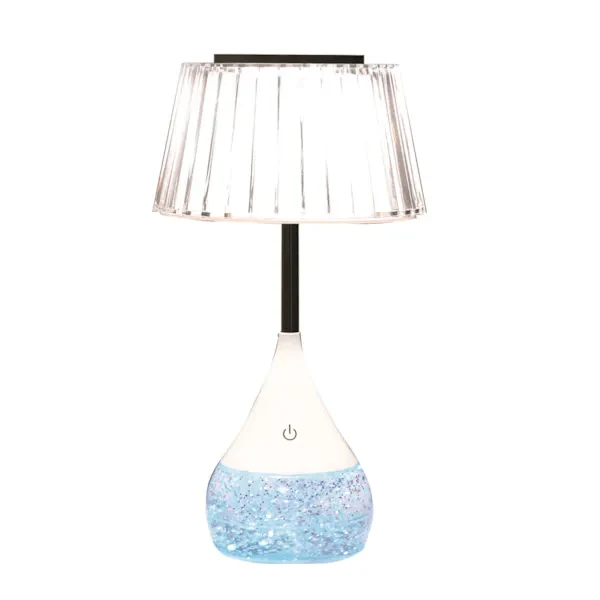 Pleated Shade LED Colour Changing Glitter Lamp - Image 5