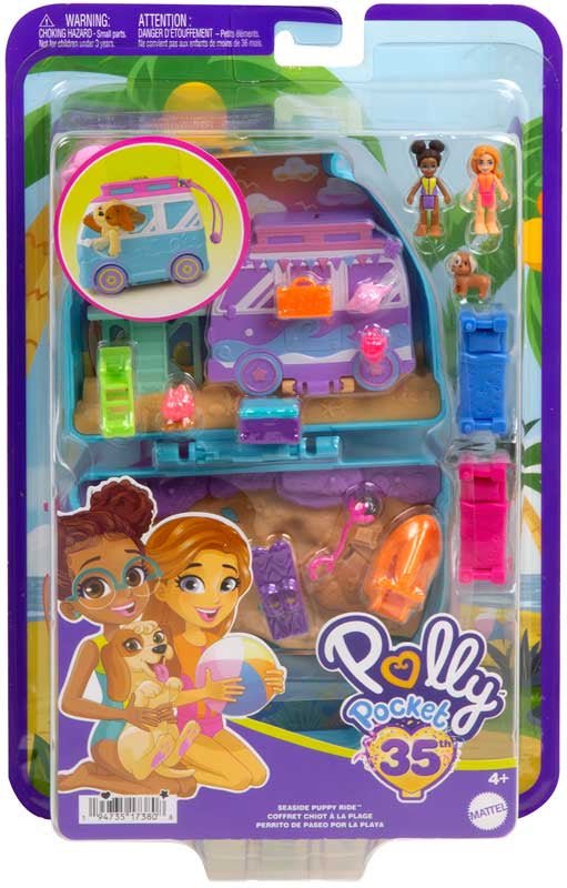 Polly Pocket Seaside Puppy Ride Compact