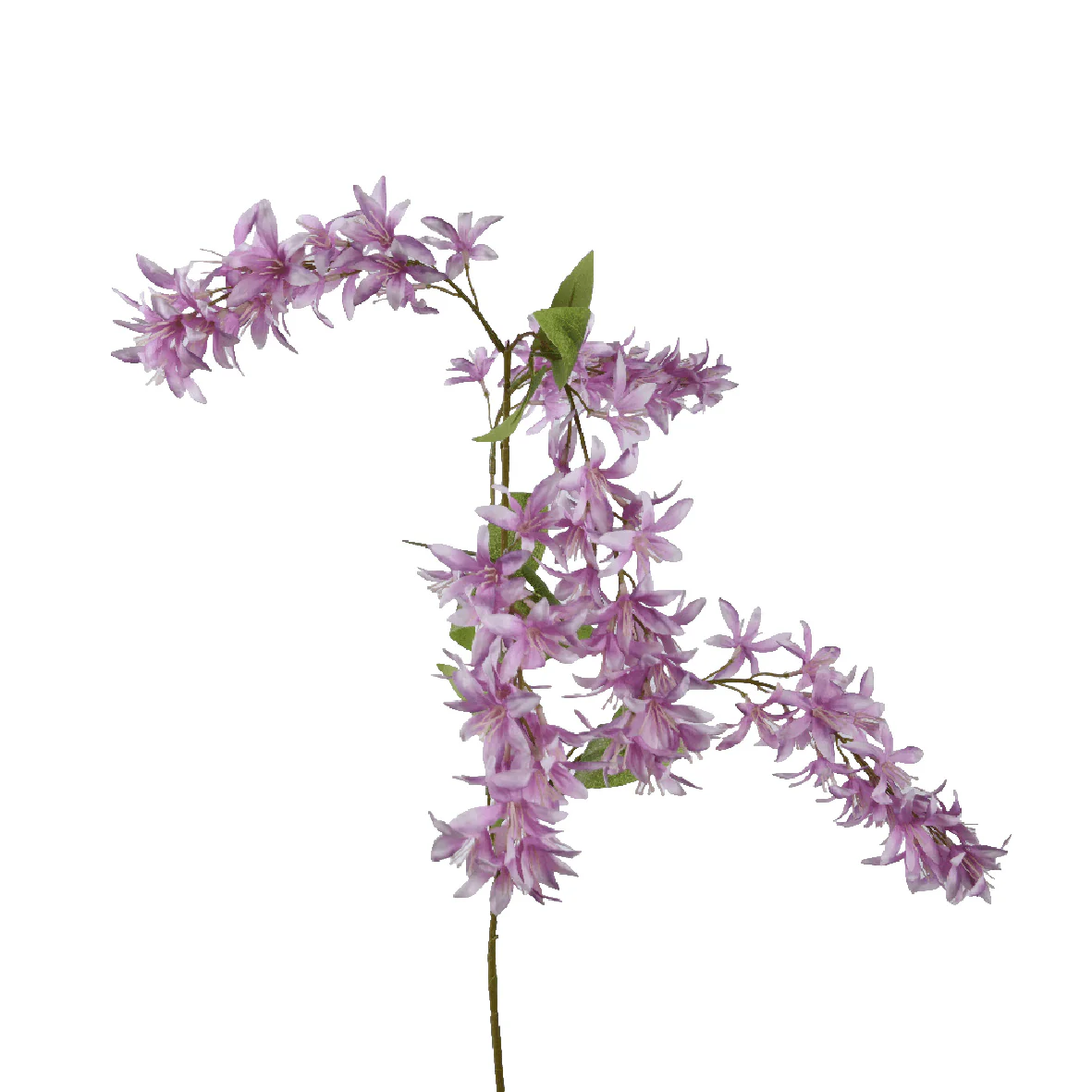 Polyester Wisteria on Stem Spray Lilac