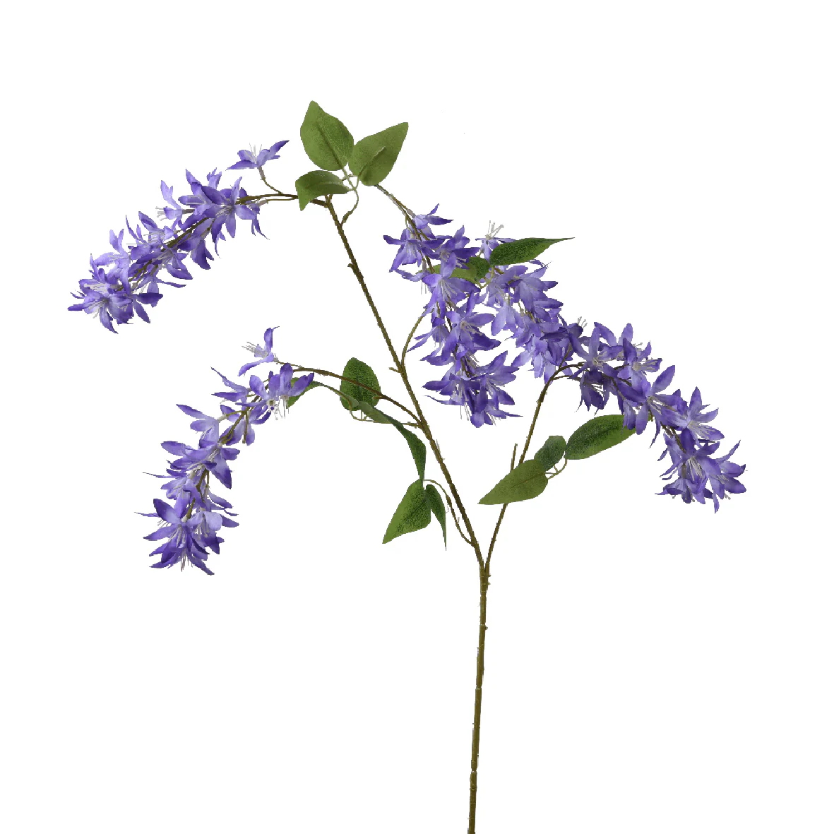 Polyester Wisteria on Stem Spray Purple