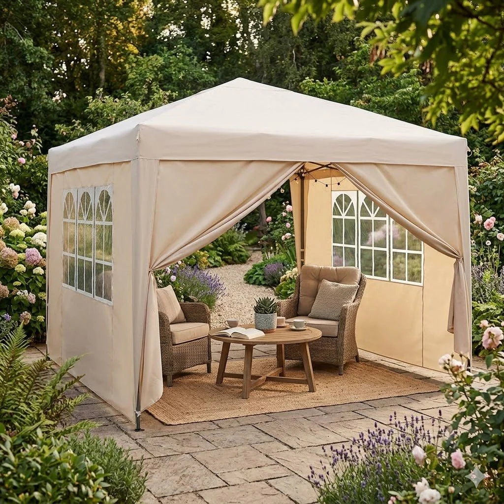 Pop Up Gazebo with 3 Sidewalls -3M x 3M