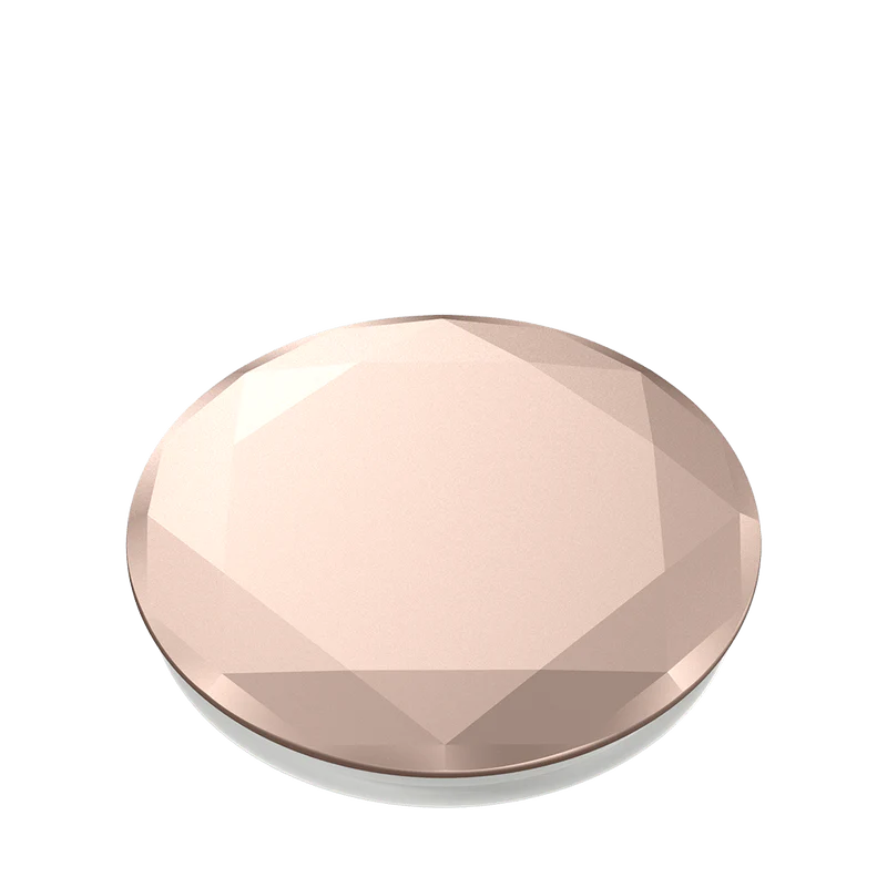 PopGrip Rose Gold Metallic Diamond Premium Popsocket - Image 3