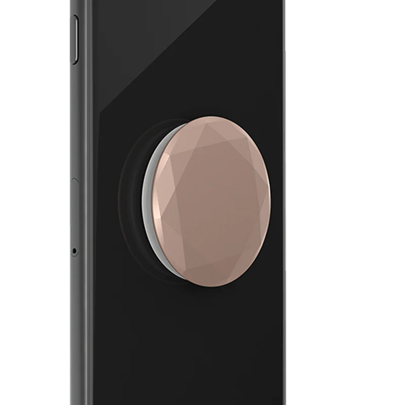 PopGrip Rose Gold Metallic Diamond Premium Popsocket - Image 4