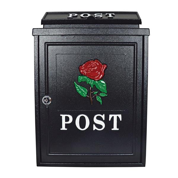 Postzone Diecast Post Box - Red Rose - Image 2