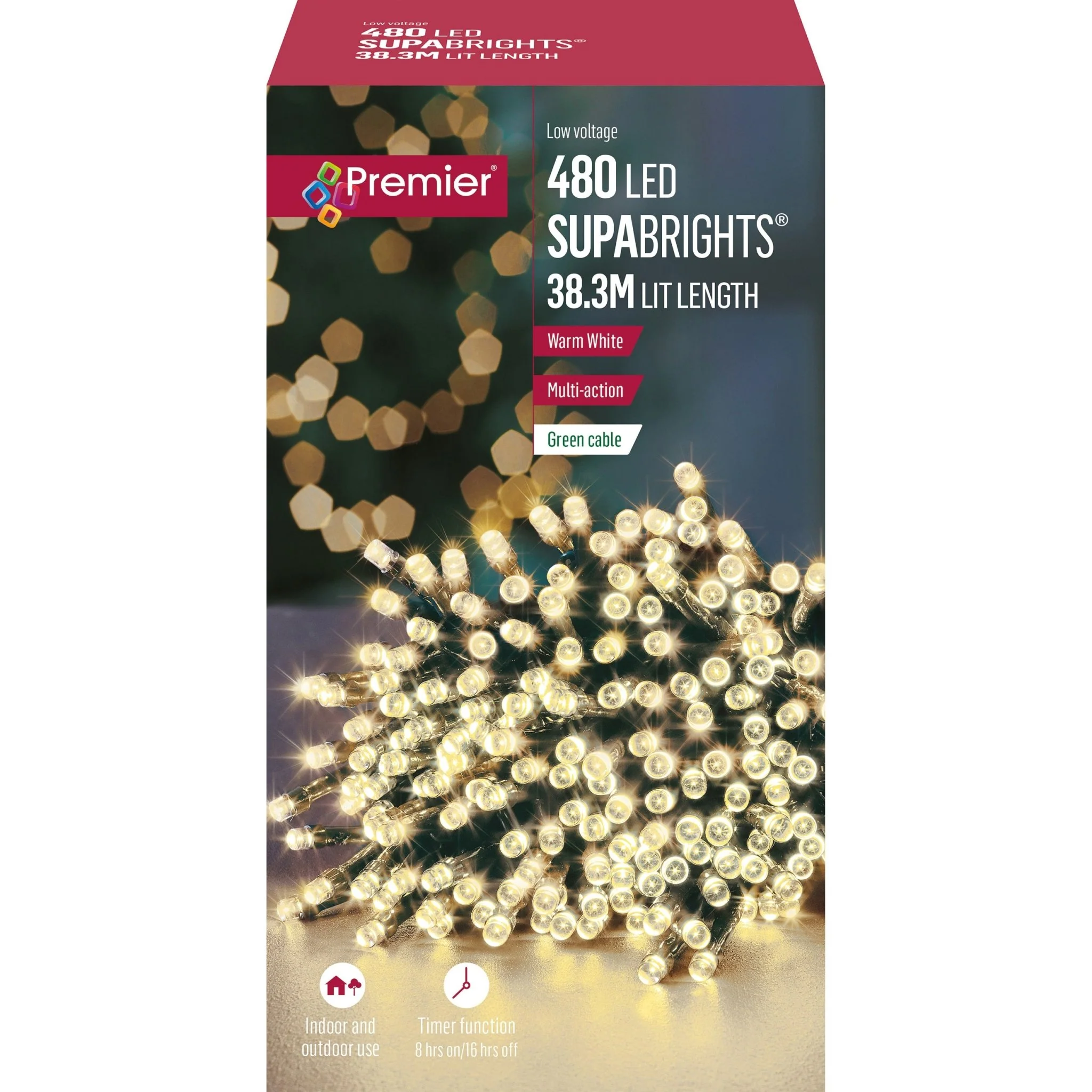 Premier 480 Led Multi-Action Supabrights Lights - Warm White