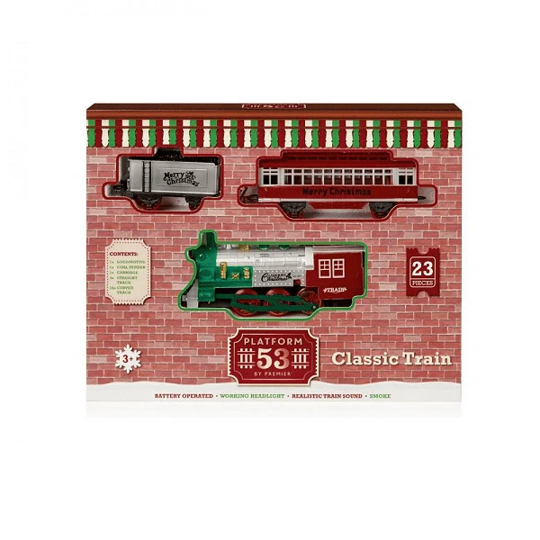 Battery Operated Classic Train Set with Sound - 23pce FAC131205
