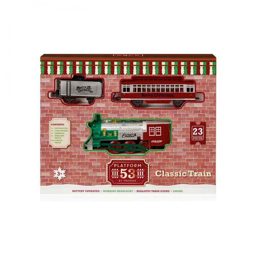 Battery Operated Classic Train Set with Sound - 23pce FAC131205 - Image 3