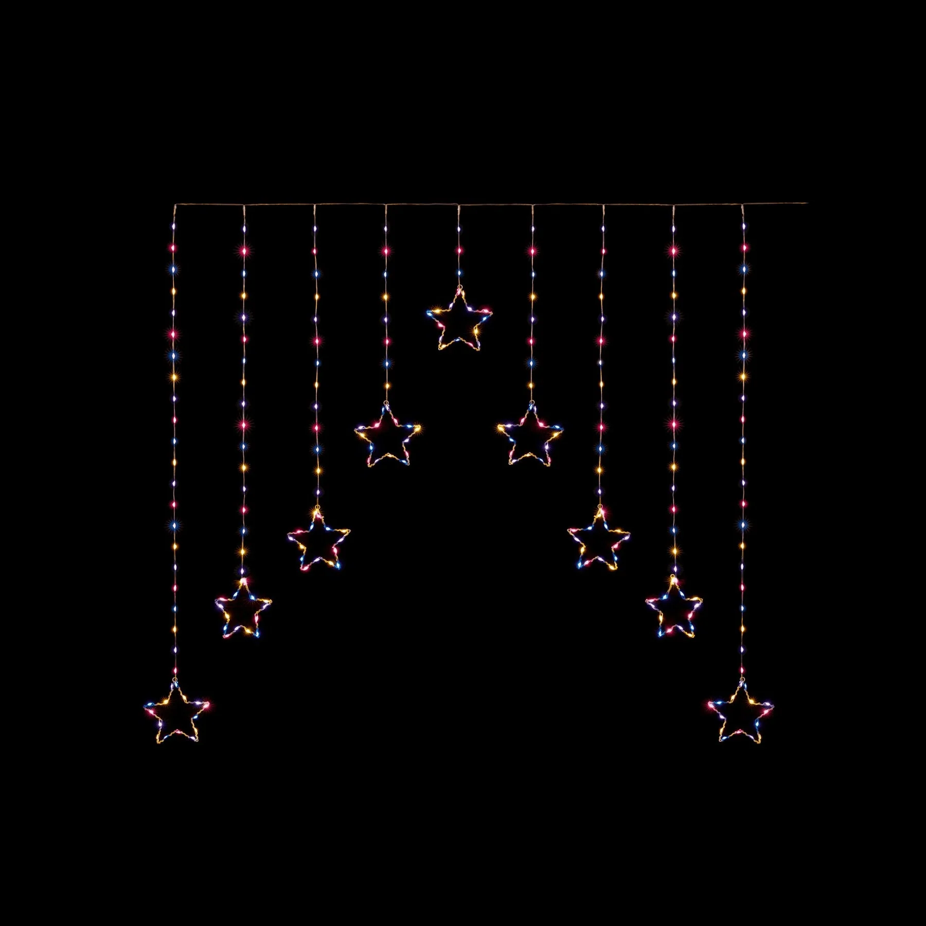 Premier FlexiBrights Star V Curtain 258 LEDs Rainbow - Image 2