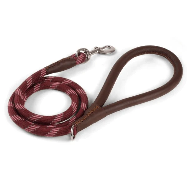 Primo - Burgundy Walkabout Dog Lead (120 x 2cm)