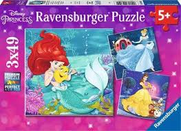 Princess Adventure 3X49 Piece Puzzle