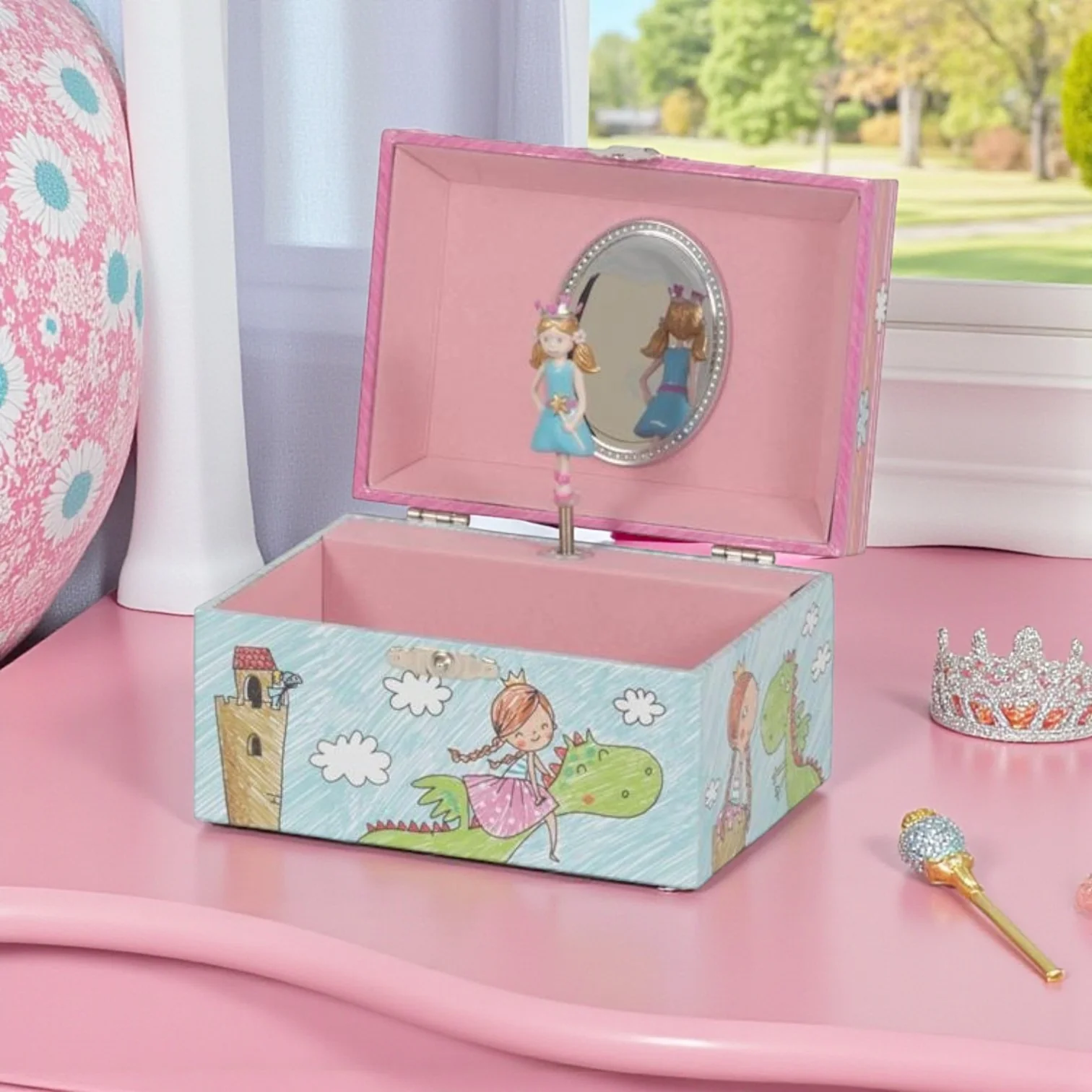 Princess and the Green Dragon Musical Kids Jewellery Box