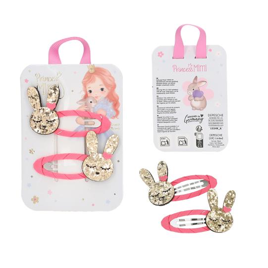 Princess Mimi Hair Clips Glitter Motif Assorted Styles - Image 3