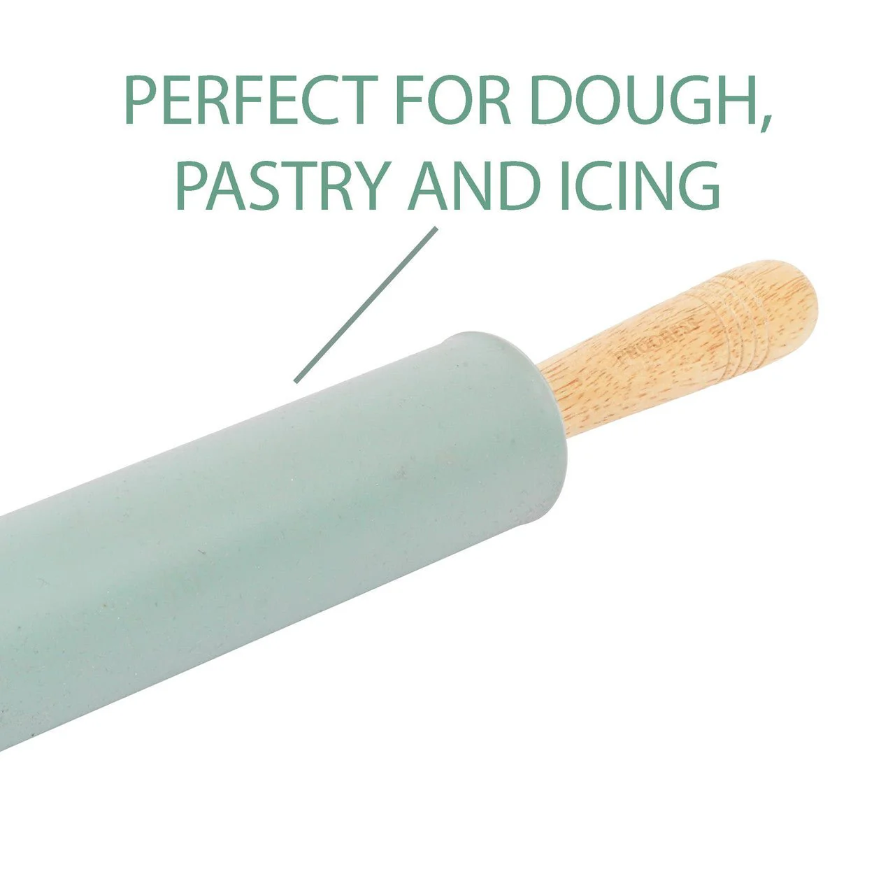 Progress Go Bake! Silicone Rolling Pin With Wooden Handles - Image 2