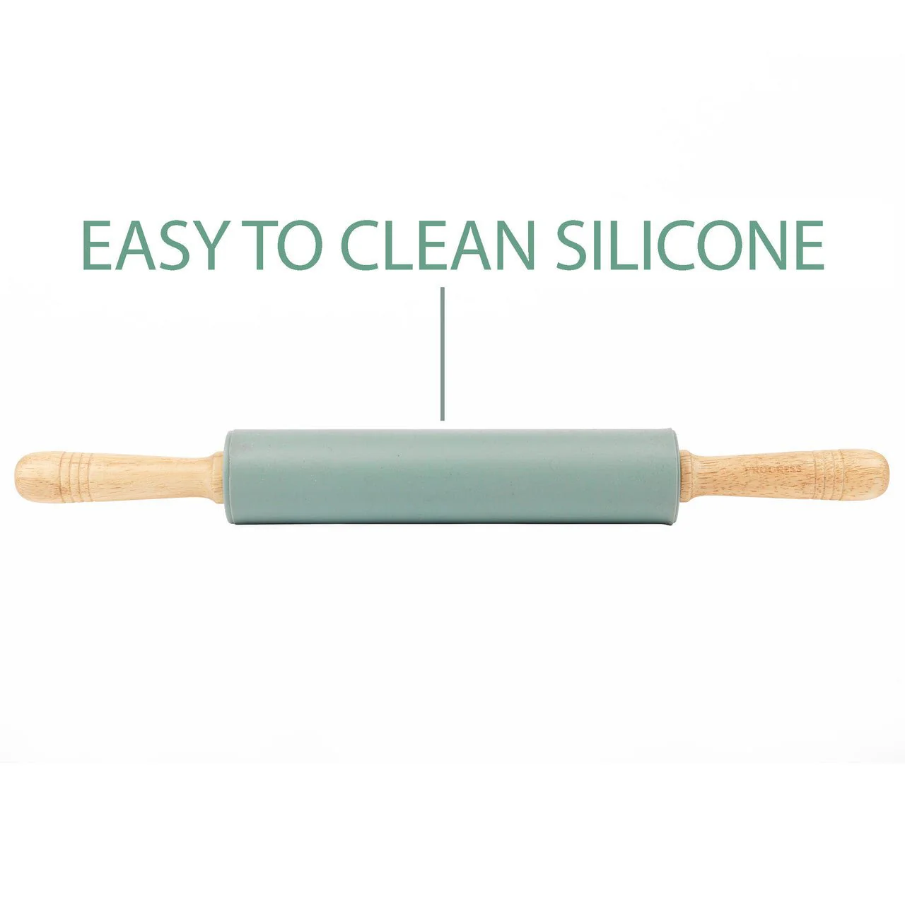 Progress Go Bake! Silicone Rolling Pin With Wooden Handles - Image 4