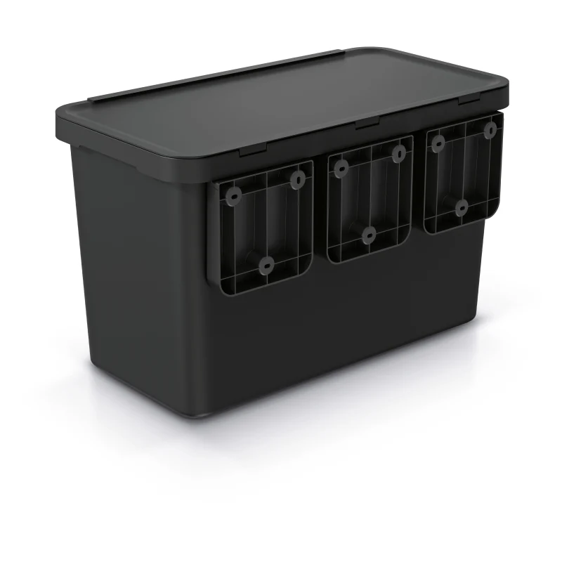 Prosperplast Systema Waste Bin 10L+23L Black - Image 5