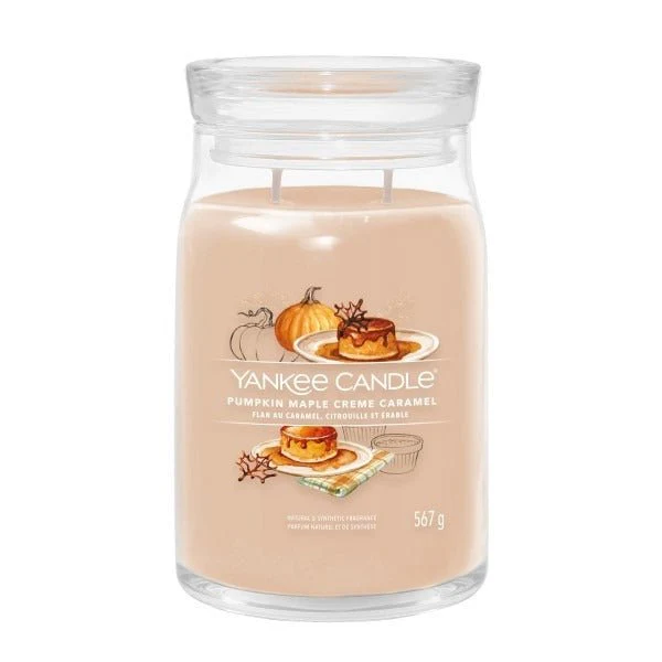 Pumpkin Maple Crème Caramel Signature Large Jar Yankee Candle 567g
