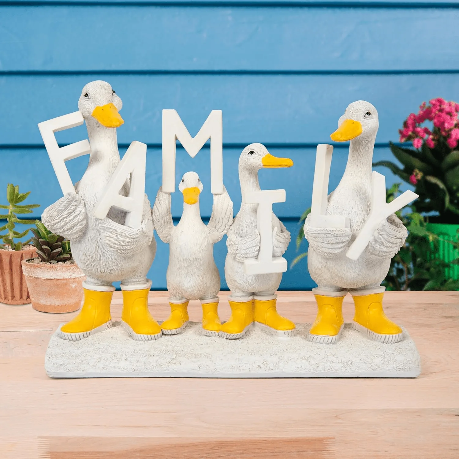 Quackers Duck Family Figurine