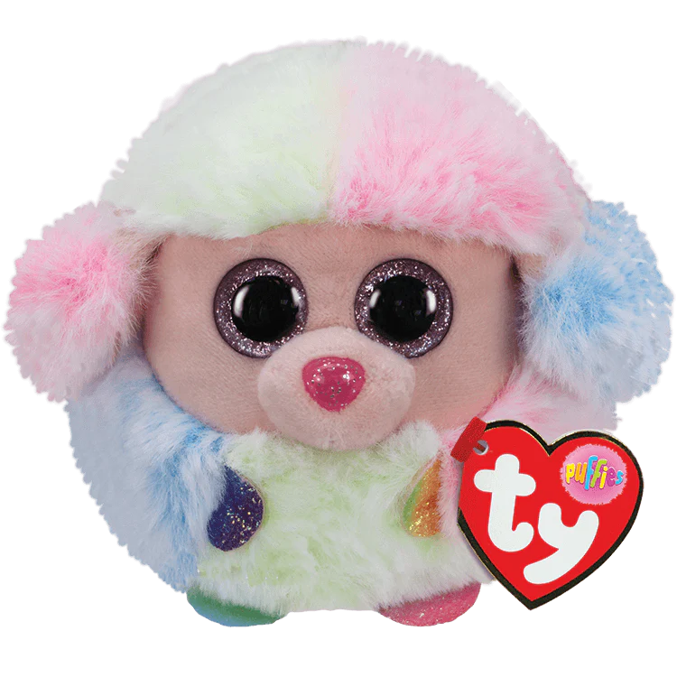 Rainbow Poodle Ty Puffies Reg