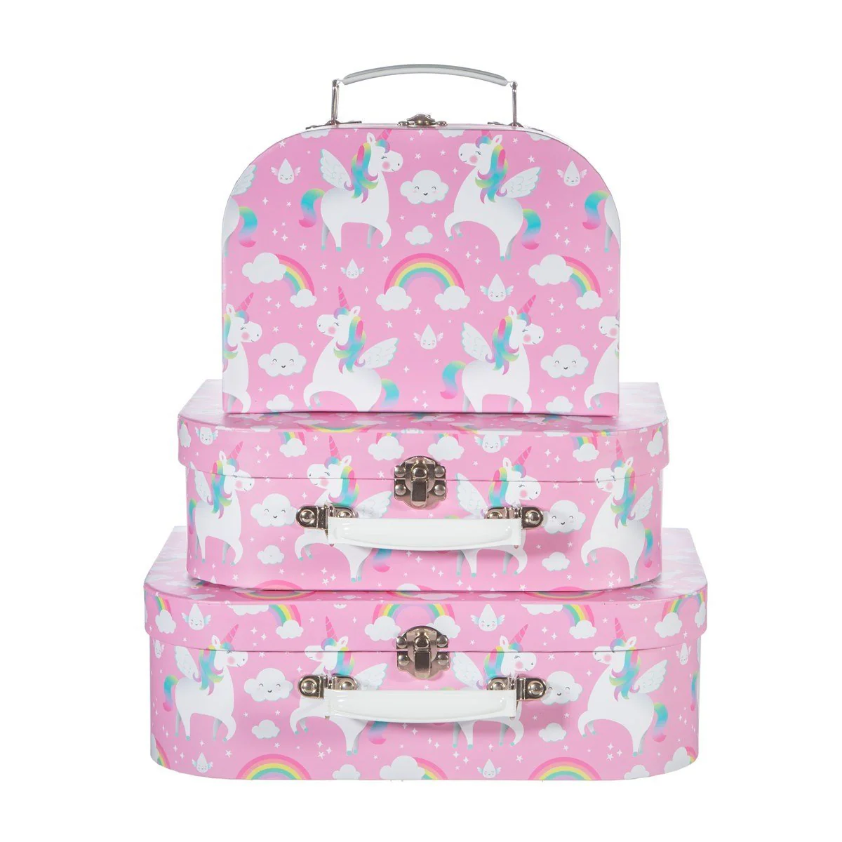 Rainbow Unicorn Mini Suitcases - Set Of 3 - Image 2