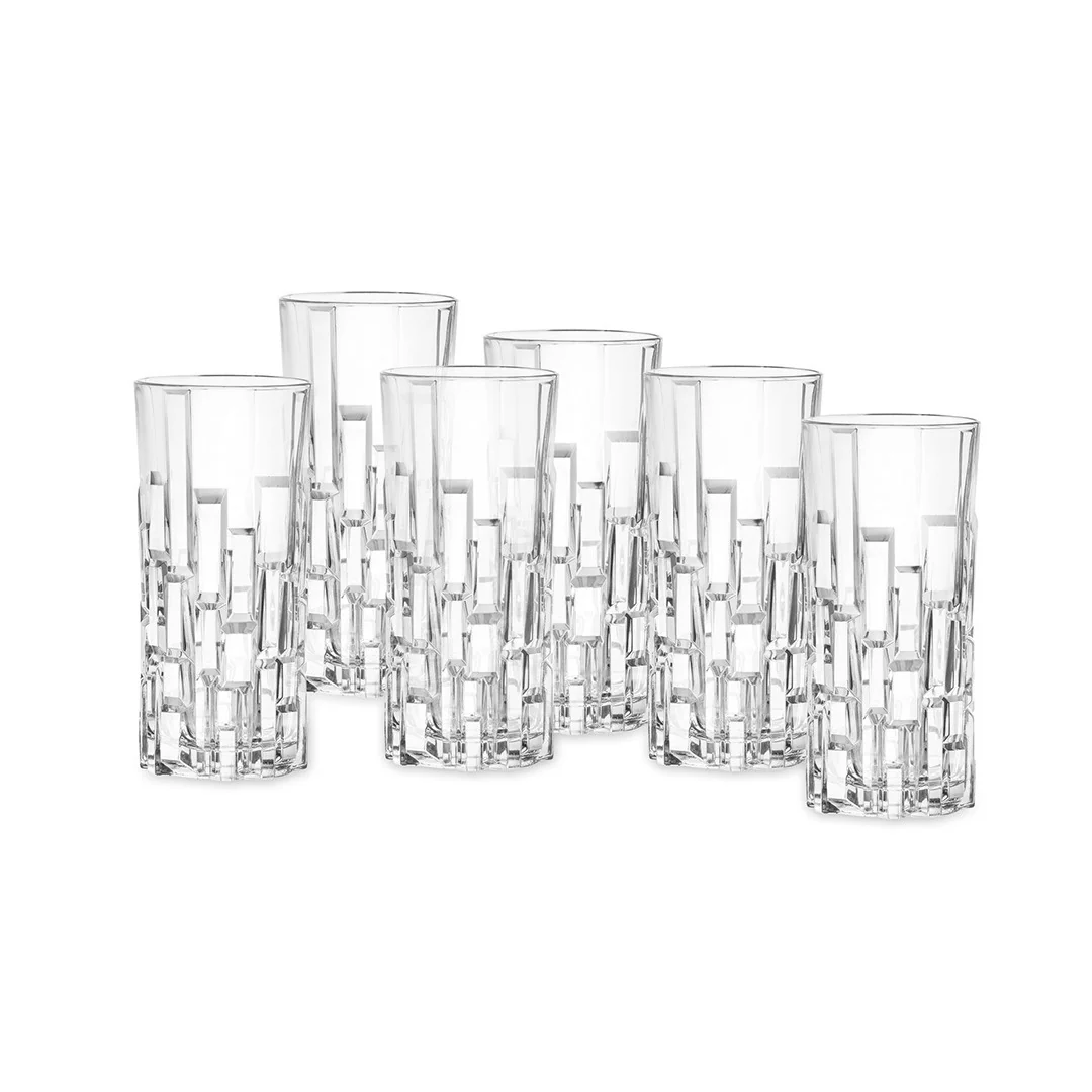 RCR Crystal ETNA Set of 6 Hi-Ball Glasses – 340ml