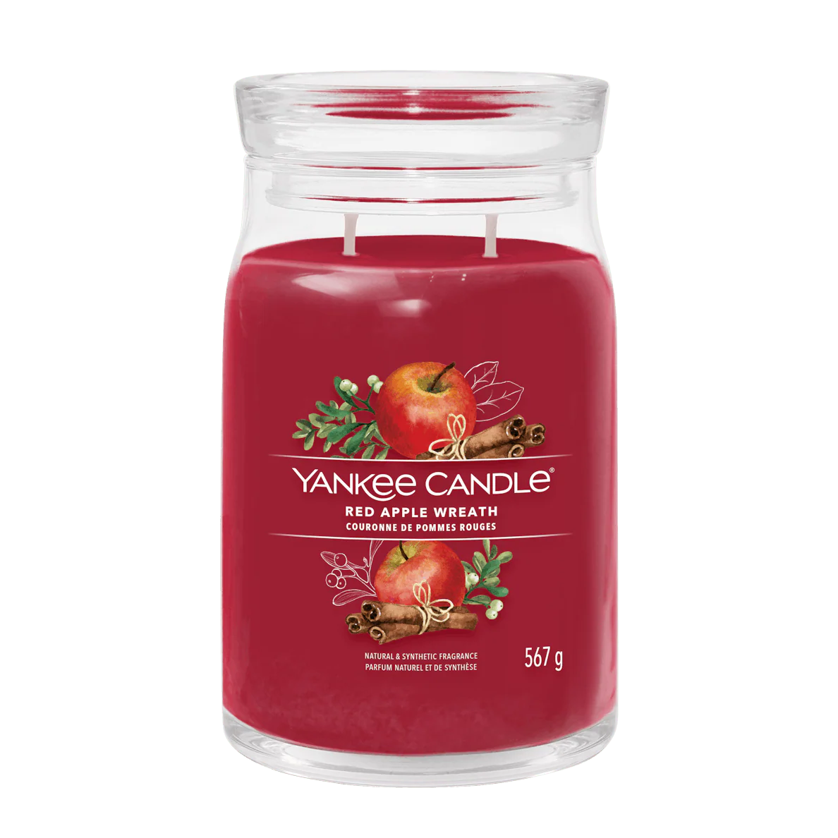 Red Apple Wreath Signature Large Jar Yankee Candle 567g