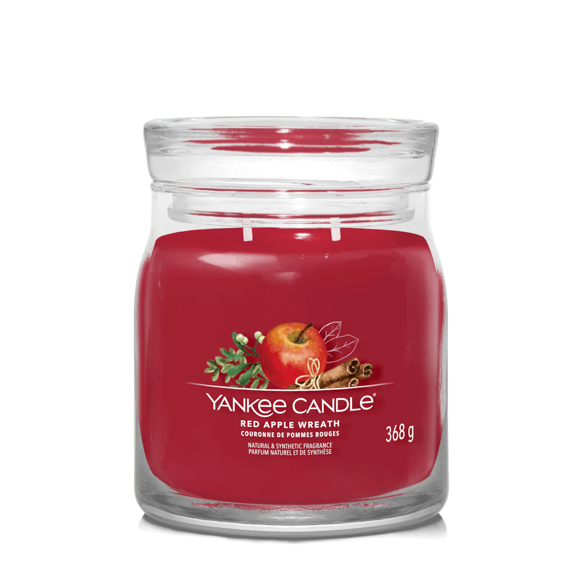 Red Apple Wreath Signature Medium Jar Yankee Candle 368g