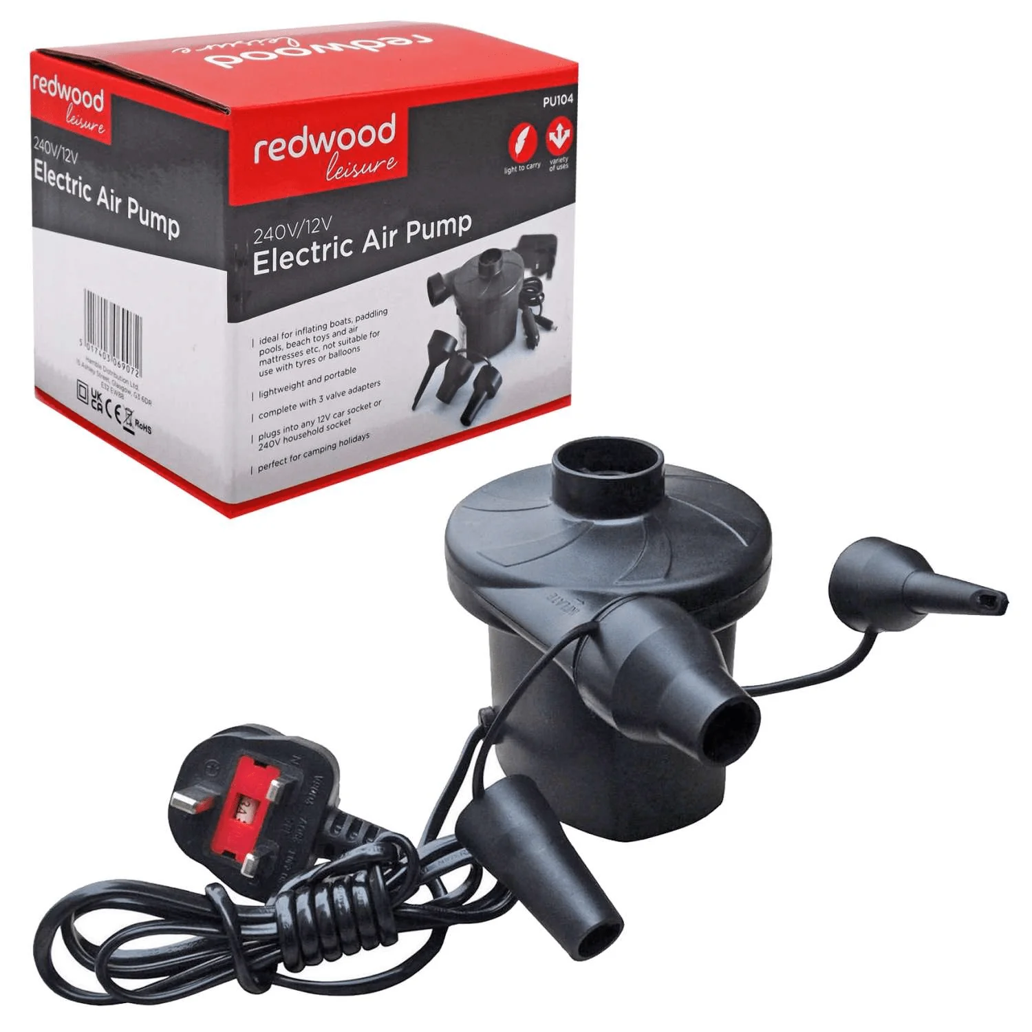 Redwood 240V/12V Electric Air Pump BB‑PU104