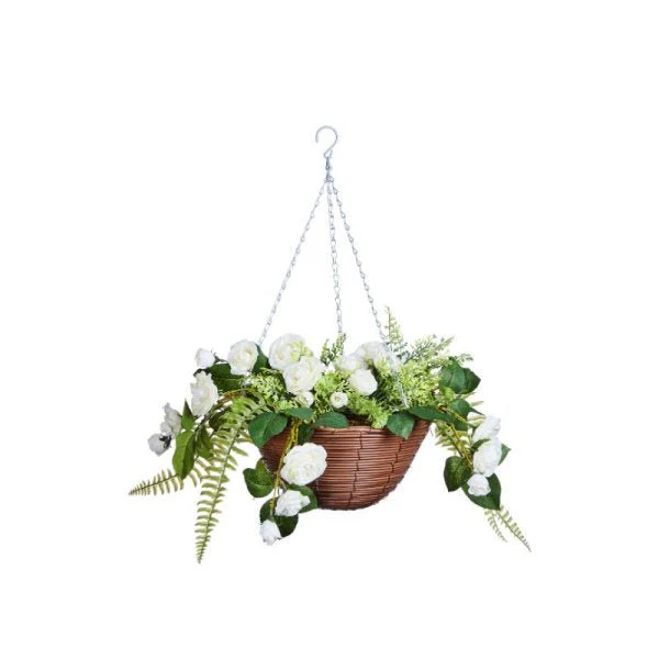 Regal Basket - White Rose Sensation