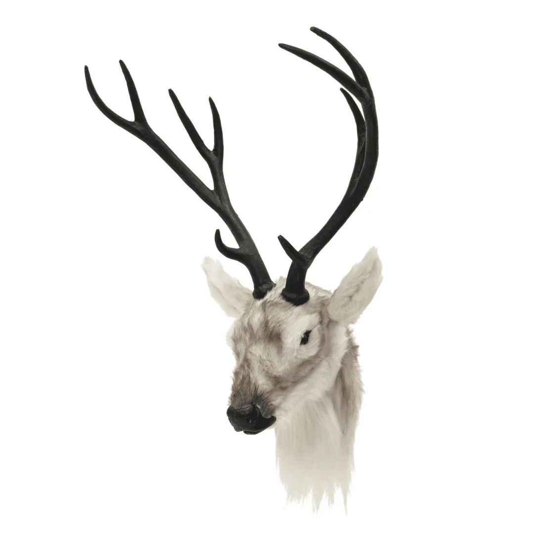 Reindeer Head with Faux Fur 70cm