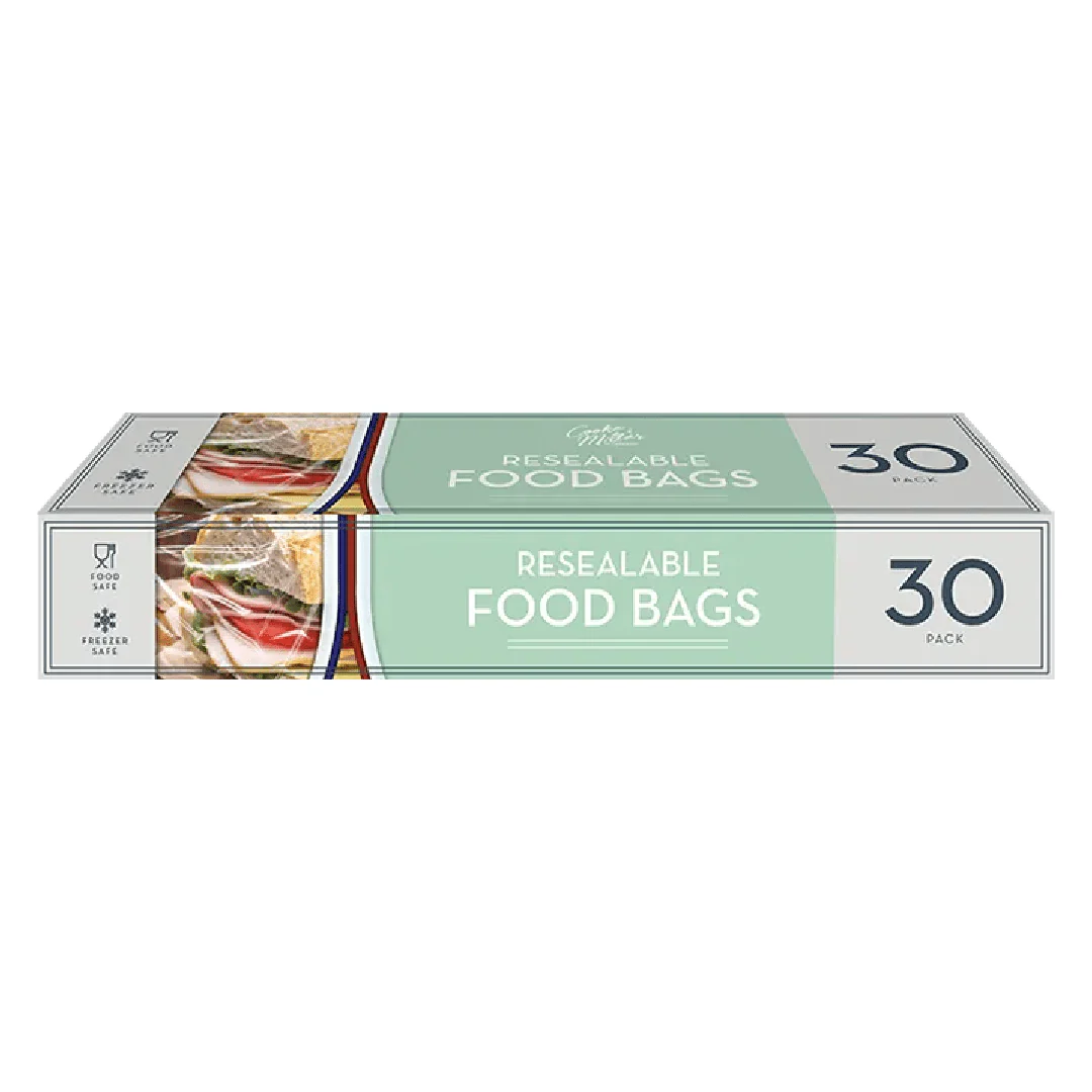 Resealable Food Bags 30pk