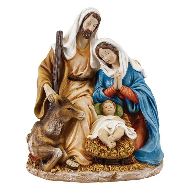 Resin Holy Family Nativity - 10 inch (89560)