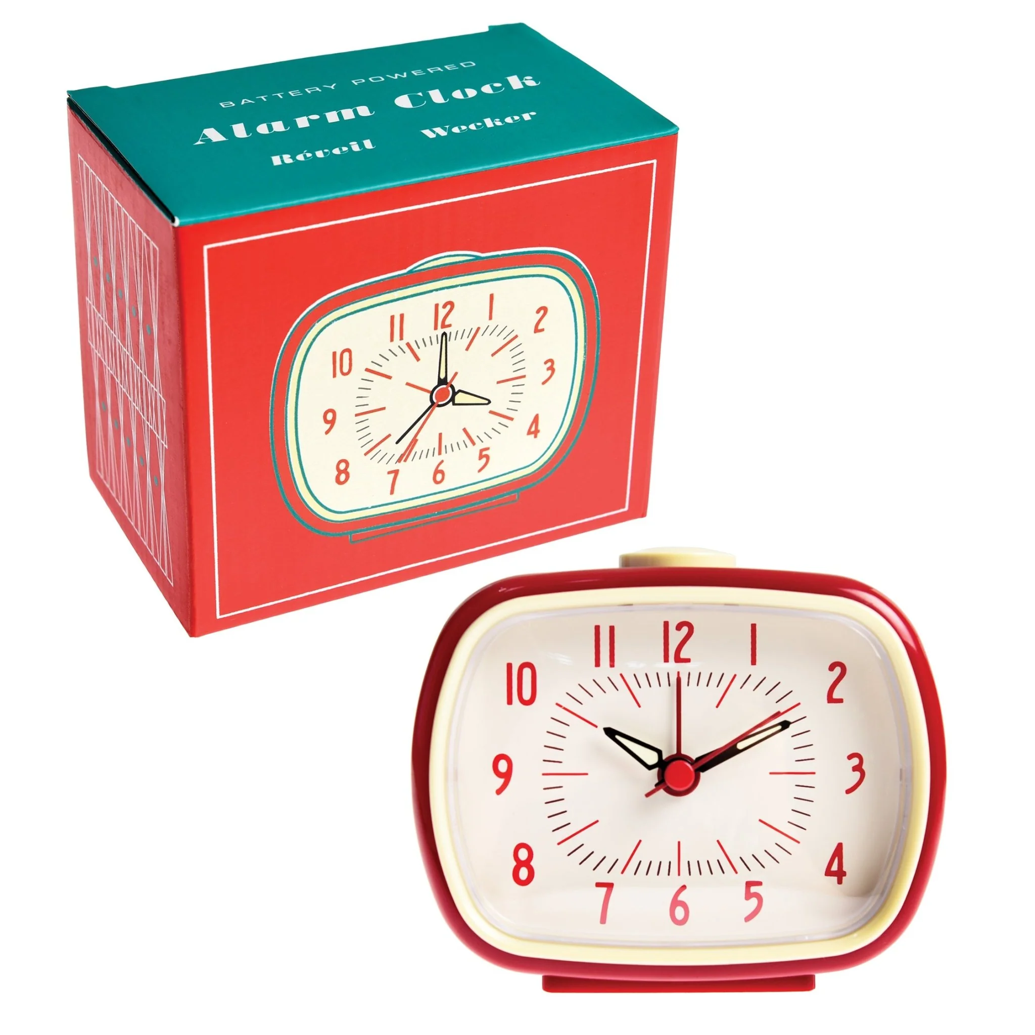Retro alarm clock - Red - Image 2