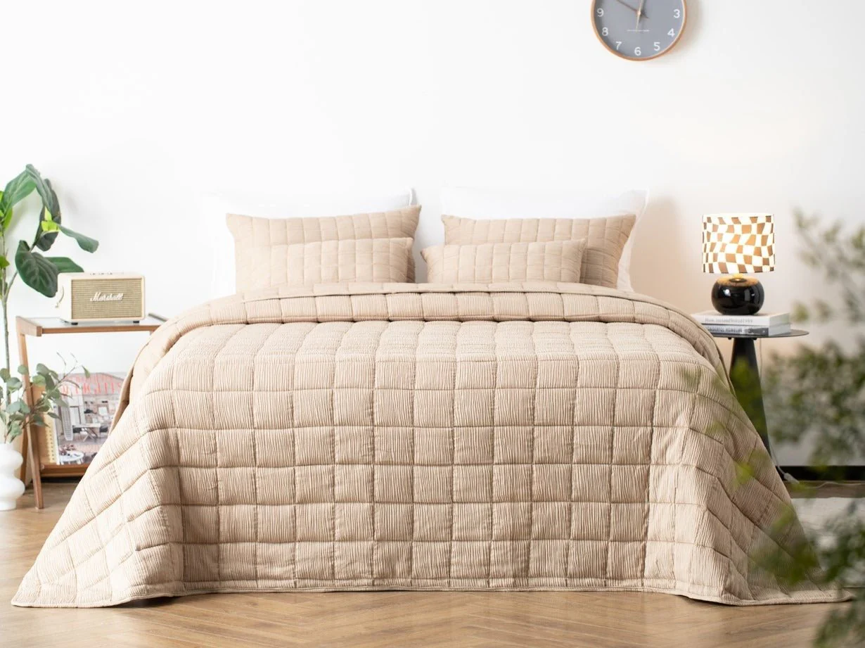 REZA - Bedspread 240x260 cm - Irish Cream - beige - Image 3