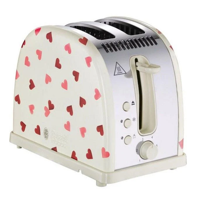 Russel Hobbs-  28340 I Emma Bridgewater 2 Slice Pink Hearts Toaster