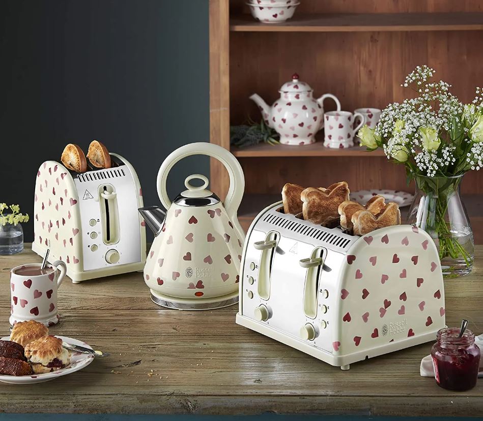 Russell Hobbs - 28350 I Emma Bridgewater Hearts 4 Slice Toaster - Image 2