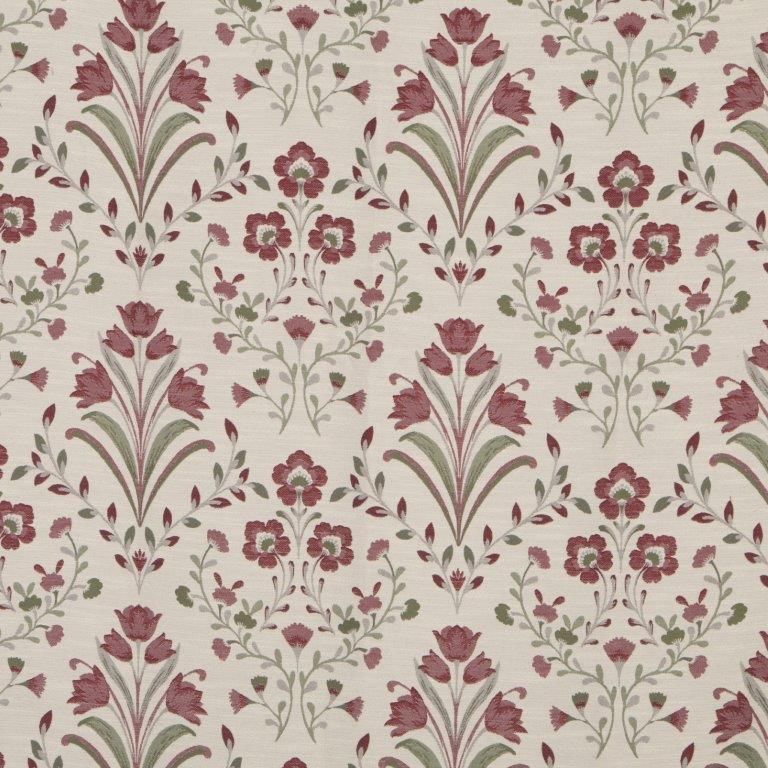Riley 90" x 90" Lined Eyelet Curtains Raspberry - Image 3