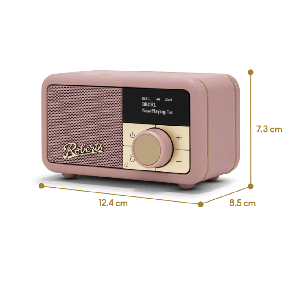 Roberts, REV-PETITE2DP, Bluetooth Speaker FM Radio, Dusky Pink - Image 4