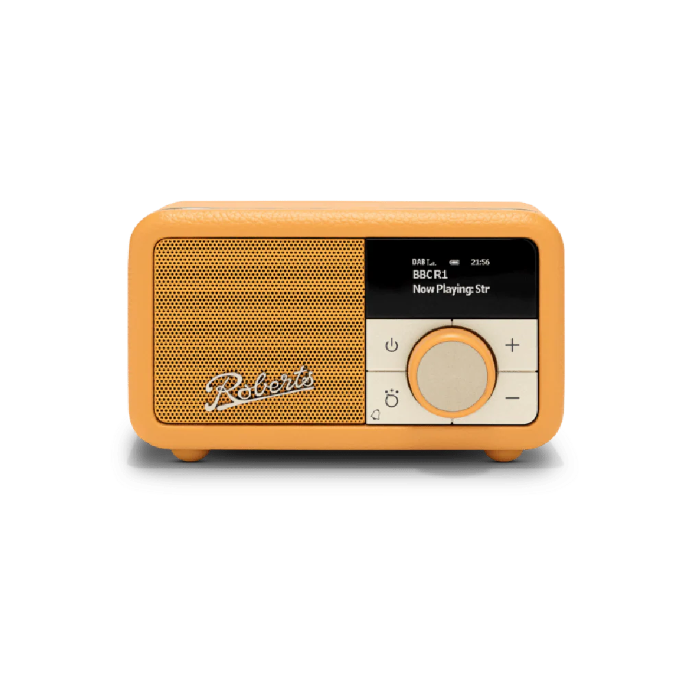 Roberts, REV-PETITE2SY, Bluetooth Speaker FM Radio, Sunburst Yellow