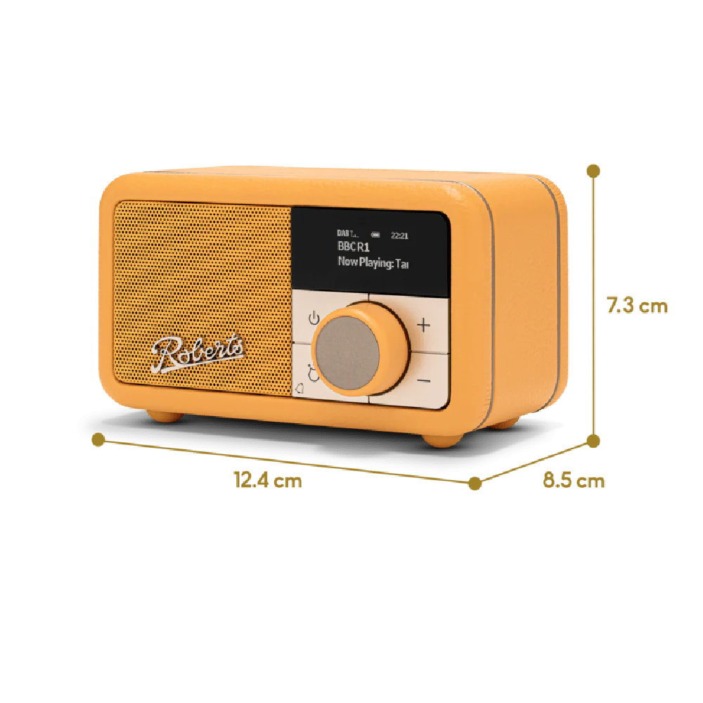 Roberts, REV-PETITE2SY, Bluetooth Speaker FM Radio, Sunburst Yellow - Image 4