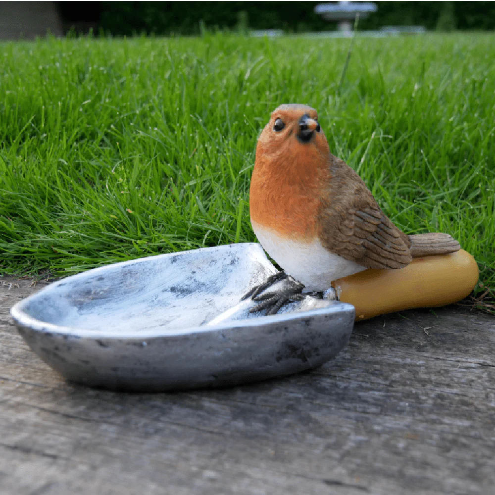 Robin Bird Feeder 13cm