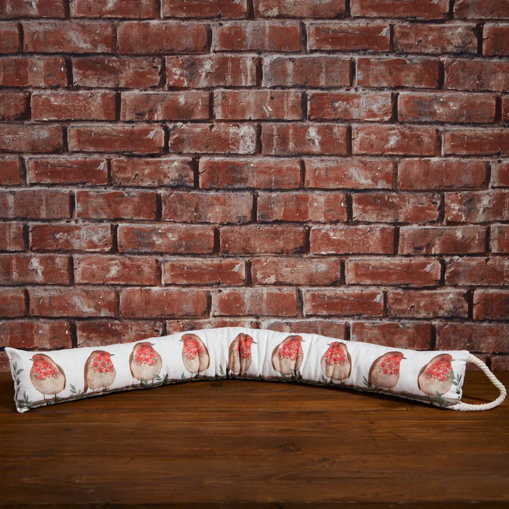 Robin Flower Draught Excluder with Rope Handle