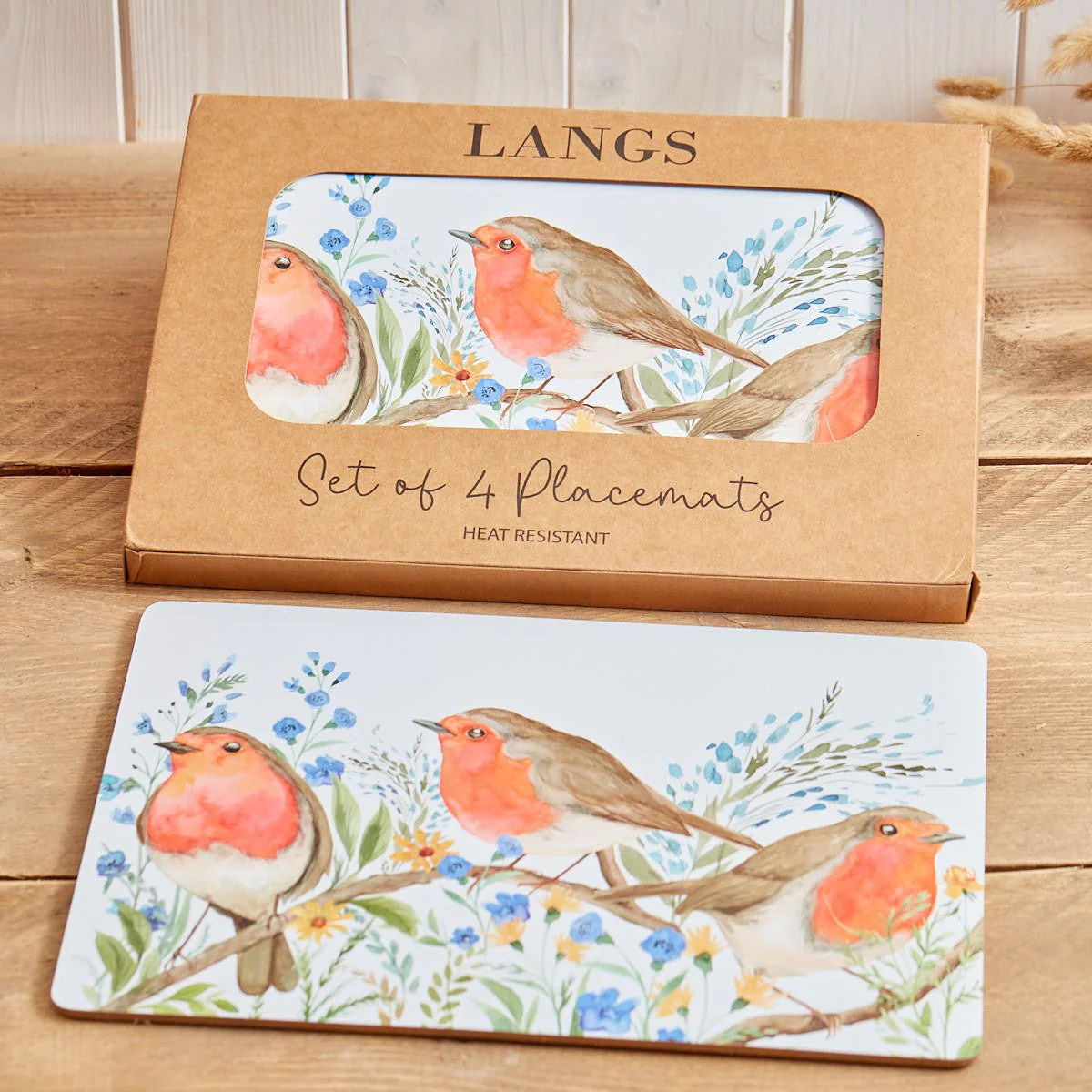 Robin Forget Me Not Placemat S/4 In Box Heat Resistant - Image 2