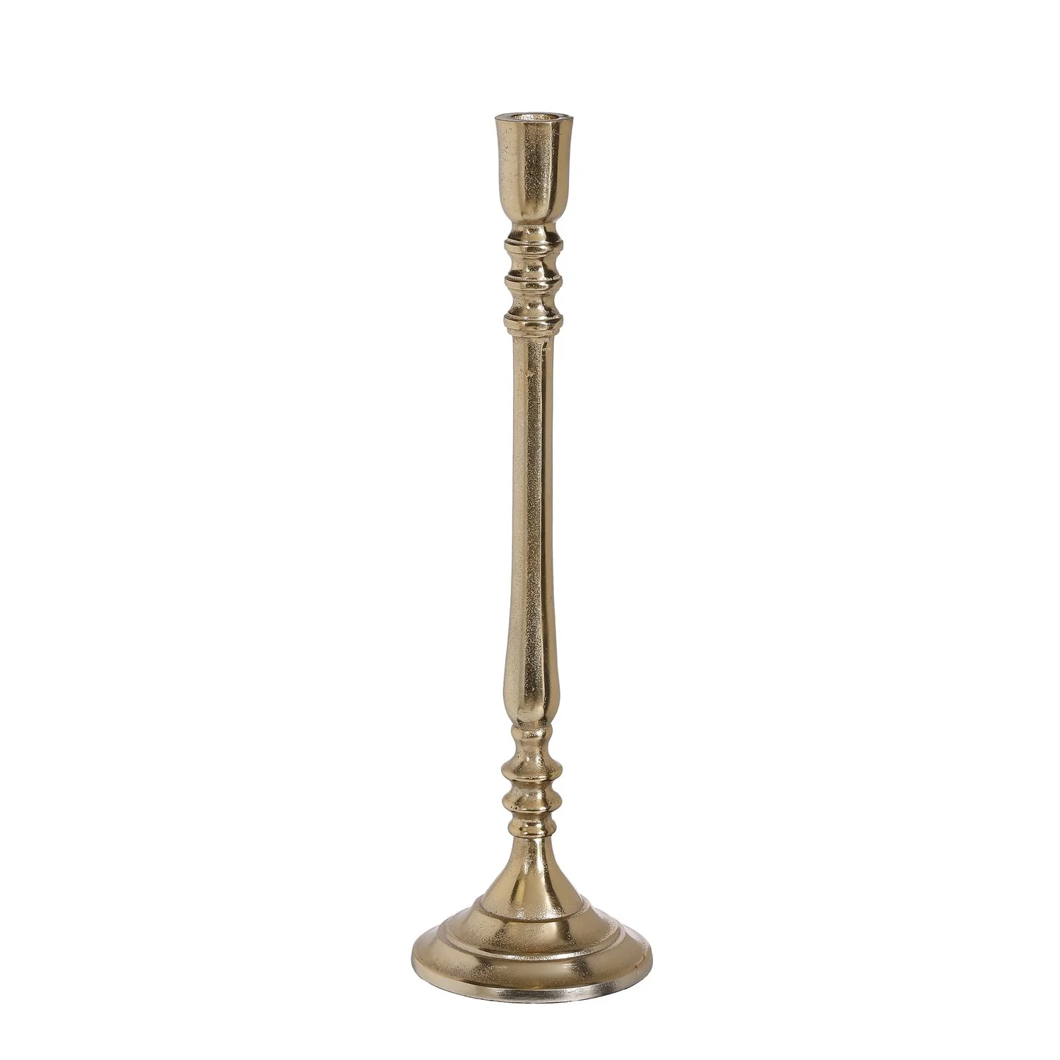 Rocco Candle Holder 40cm - Aluminium/Gold