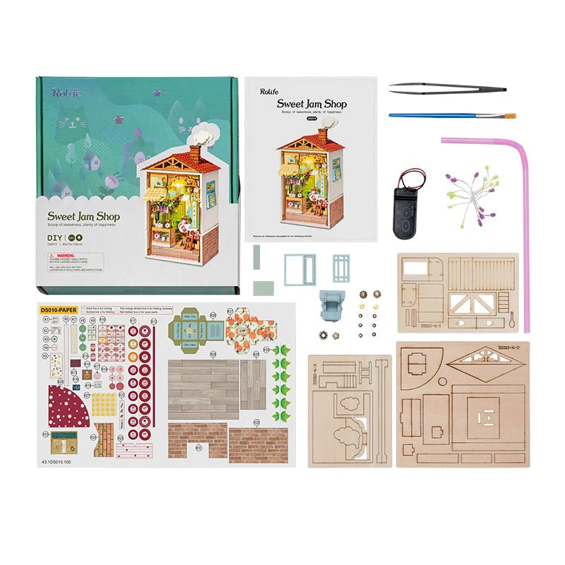 Rolife Sweet Jam Shop Model Kit DS010 Age 14+ - Image 4