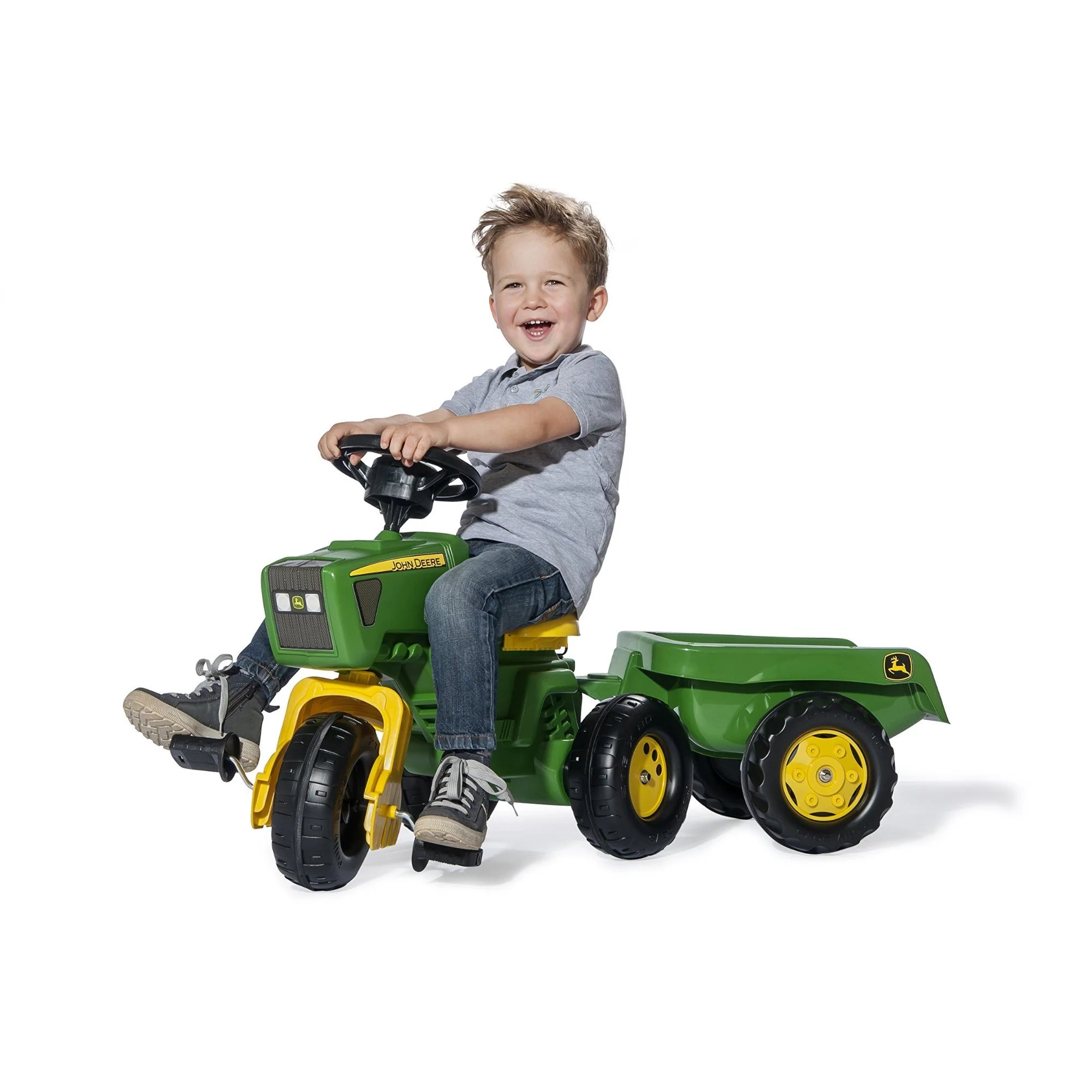 Rolly Kid John Deere Tractor & Trailer