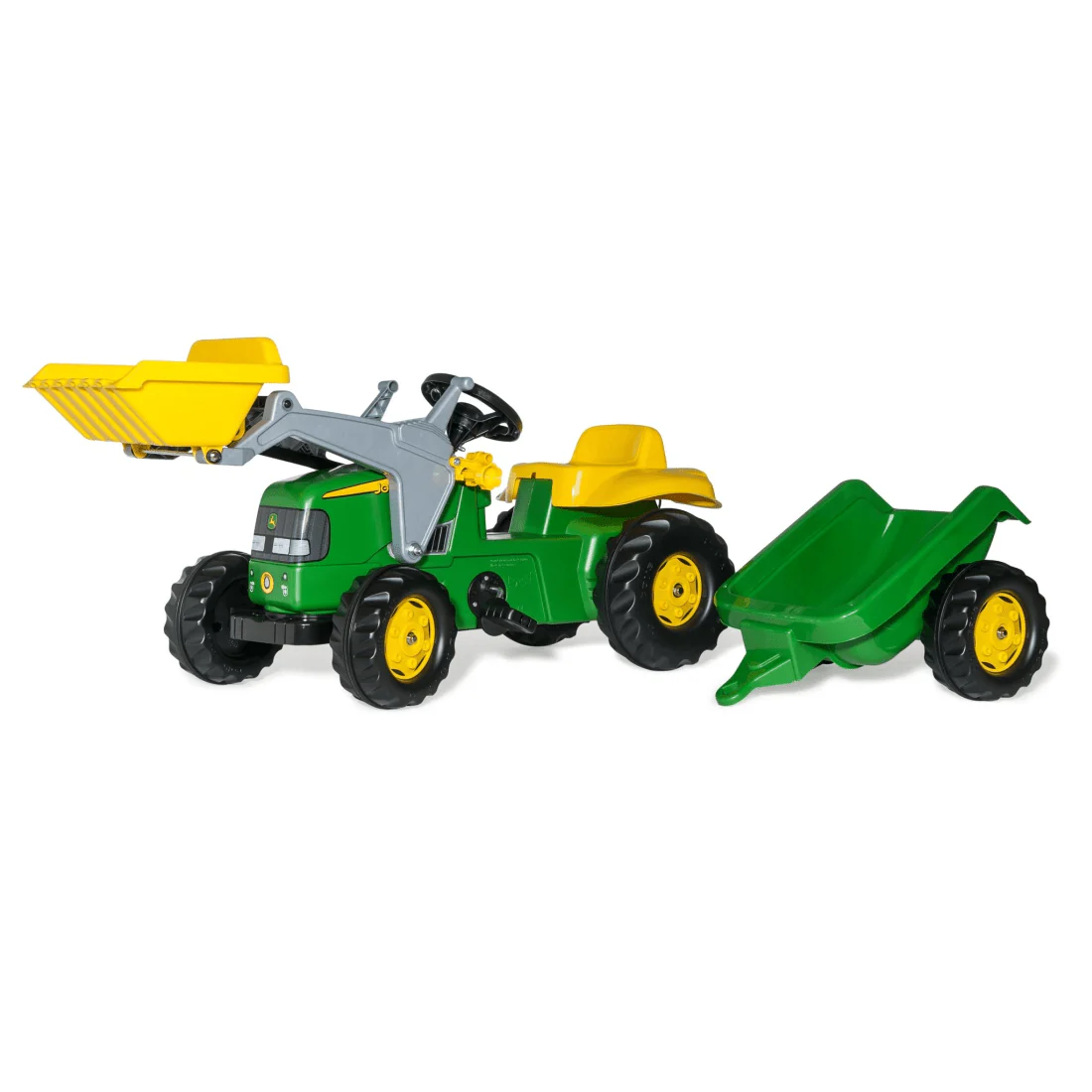 Rolly Kid John Deere Tractor with Loader & Trailer
