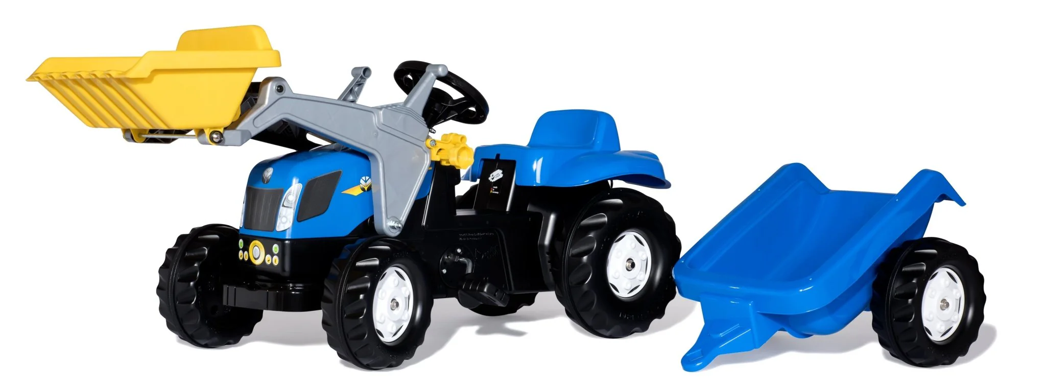Rolly New Holland Kid Tractor With Loader & trailer
