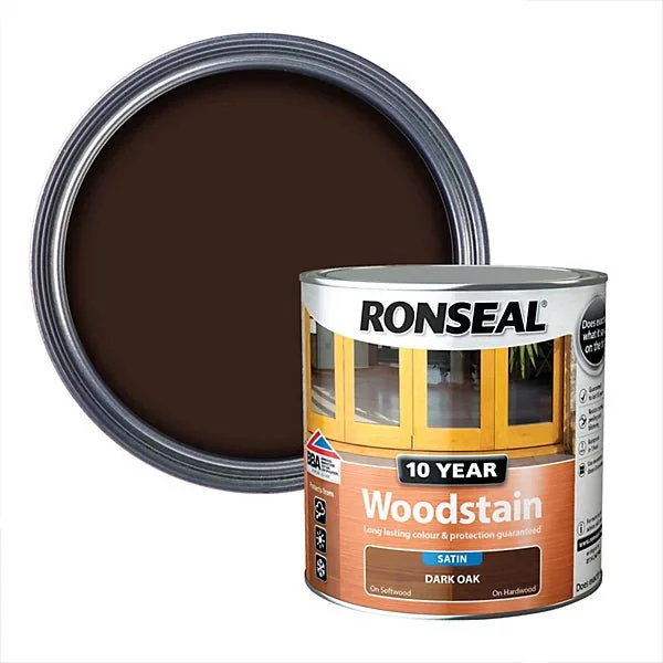 Ronseal 10 Year Woodstain - Dark Oak 2.5L